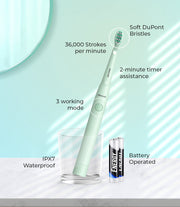 Oracura SB100 Sonic Lite Electric Battery Operated Toothbrush