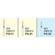 Mani Diamond Bur Flame Ogival End  FO Series