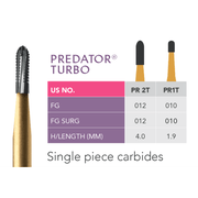 Prima Metal Cutting Carbide Bur Predator Turbo Pr2T