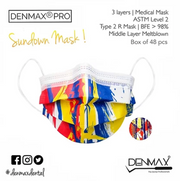 Denmax Printed 3 Ply Face Mask - 50 Pcs - Assorted