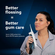 AGARO Ultra Dental Flosser for Teeth, Portable, Cordless & Rechargeable, 4 Cleaning Modes.