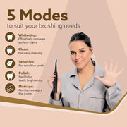 AGARO COSMIC PLUS Sonic Electric Tooth Brush For Adults With 5 Modes