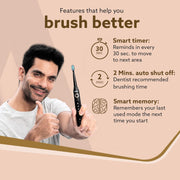 AGARO COSMIC PLUS Sonic Electric Tooth Brush For Adults With 5 Modes