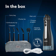 AGARO Ultra Plus Dental Flosser for teeth, Portable, Cordless & Rechargeable.